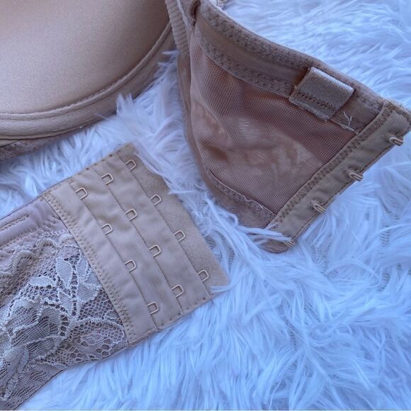 Torrid Curve Tan Lace Detail Underwire Bra Size 46C - Picture 4 of 8